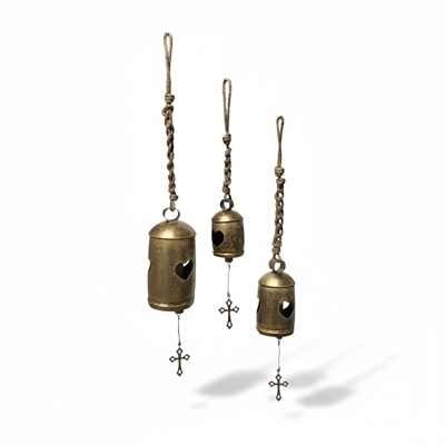 Set of 3 St Ann Bells-Burnished Gold 